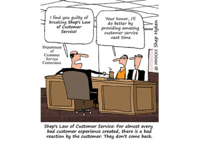 Back to Class: Shep’s Law of Customer Service – Shep Hyken
